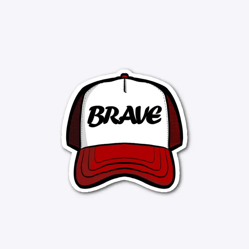 Brave Logotype Trucker Hat Graphic